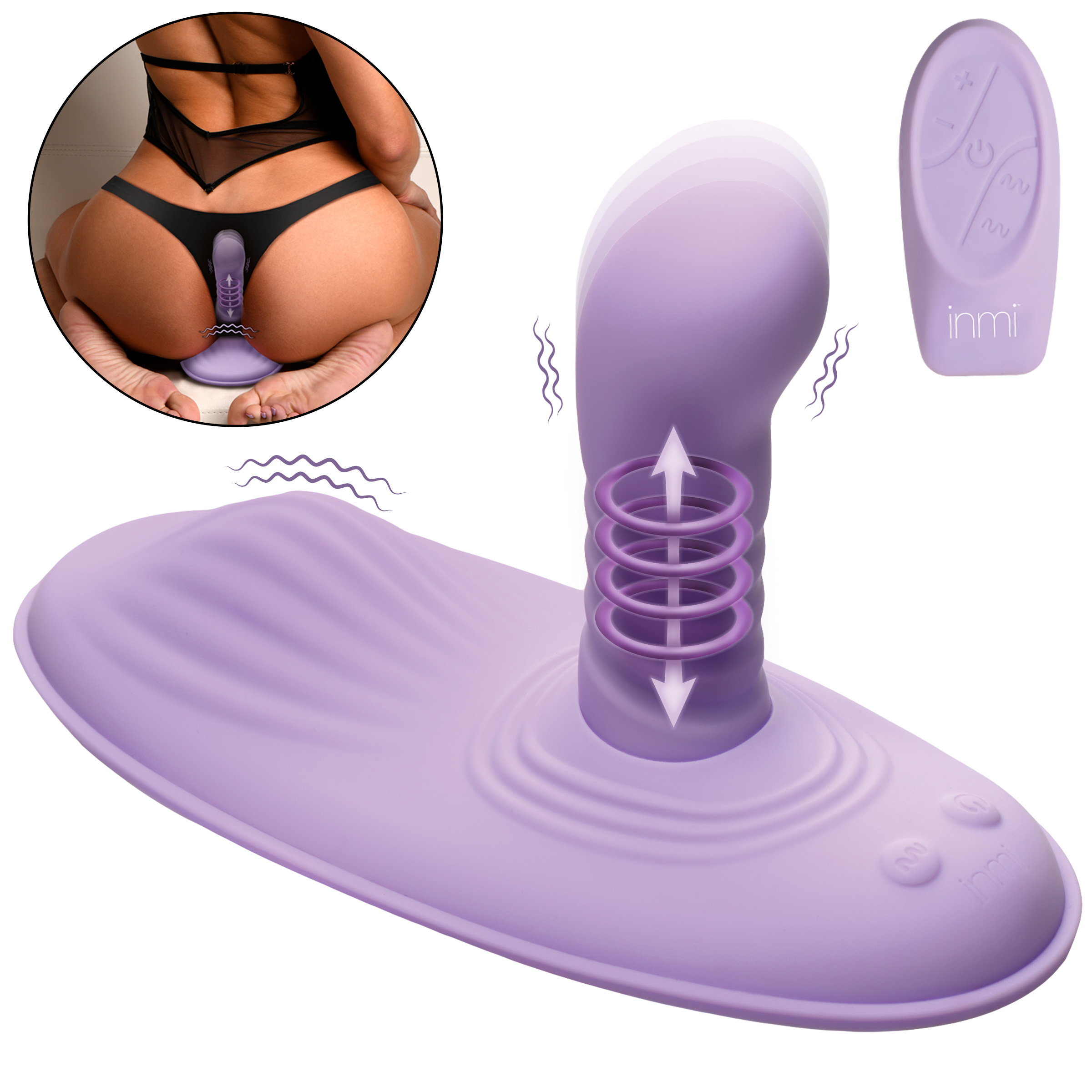 Thrust n' Grind Thrusting and Vibrating Silicone Sex Grinder 1 Thrust n' Grind Thrusting and Vibrating Silicone Sex Grinder
