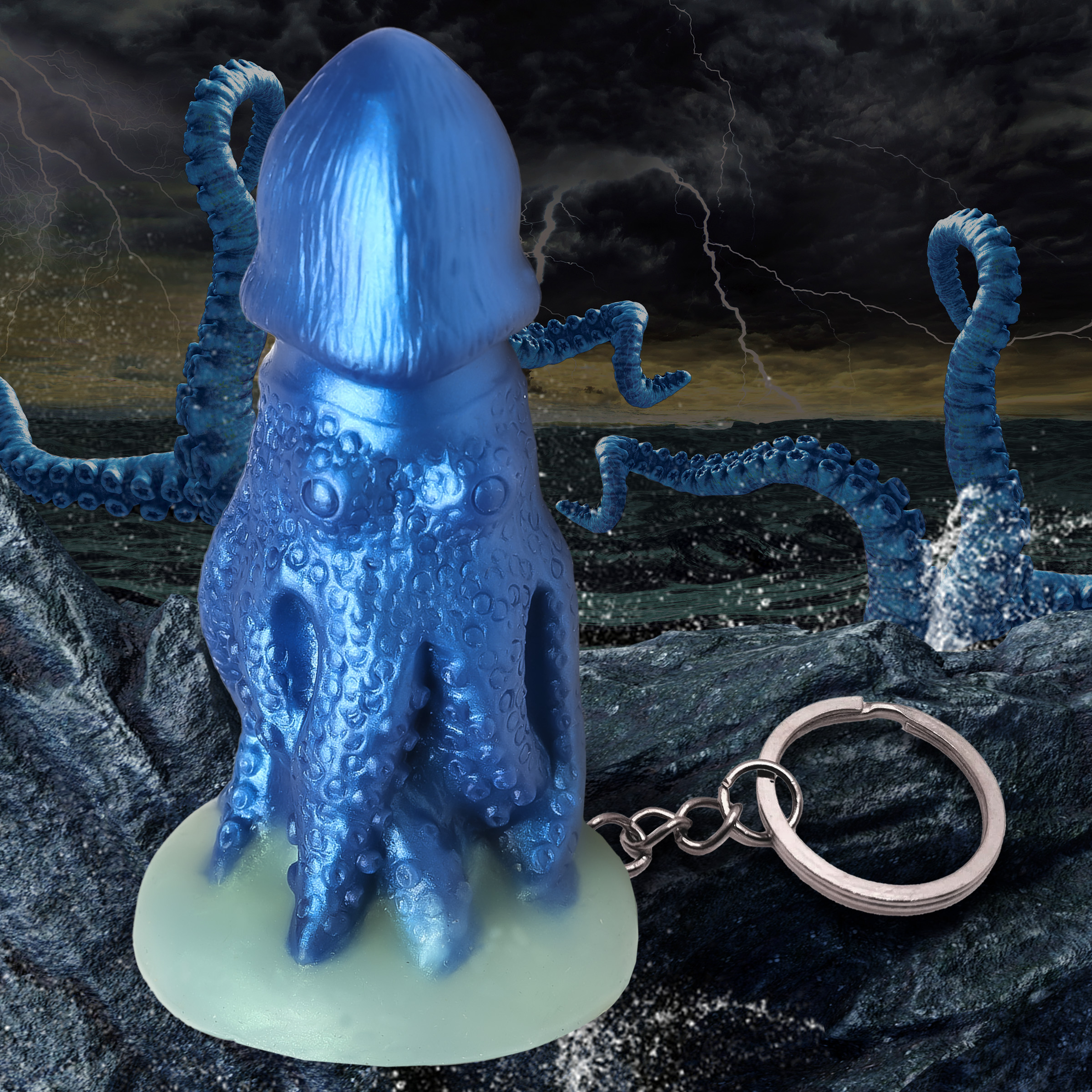 Cocktopus Mini Dildo Key Chain 1 Cocktopus Mini Dildo Key Chain