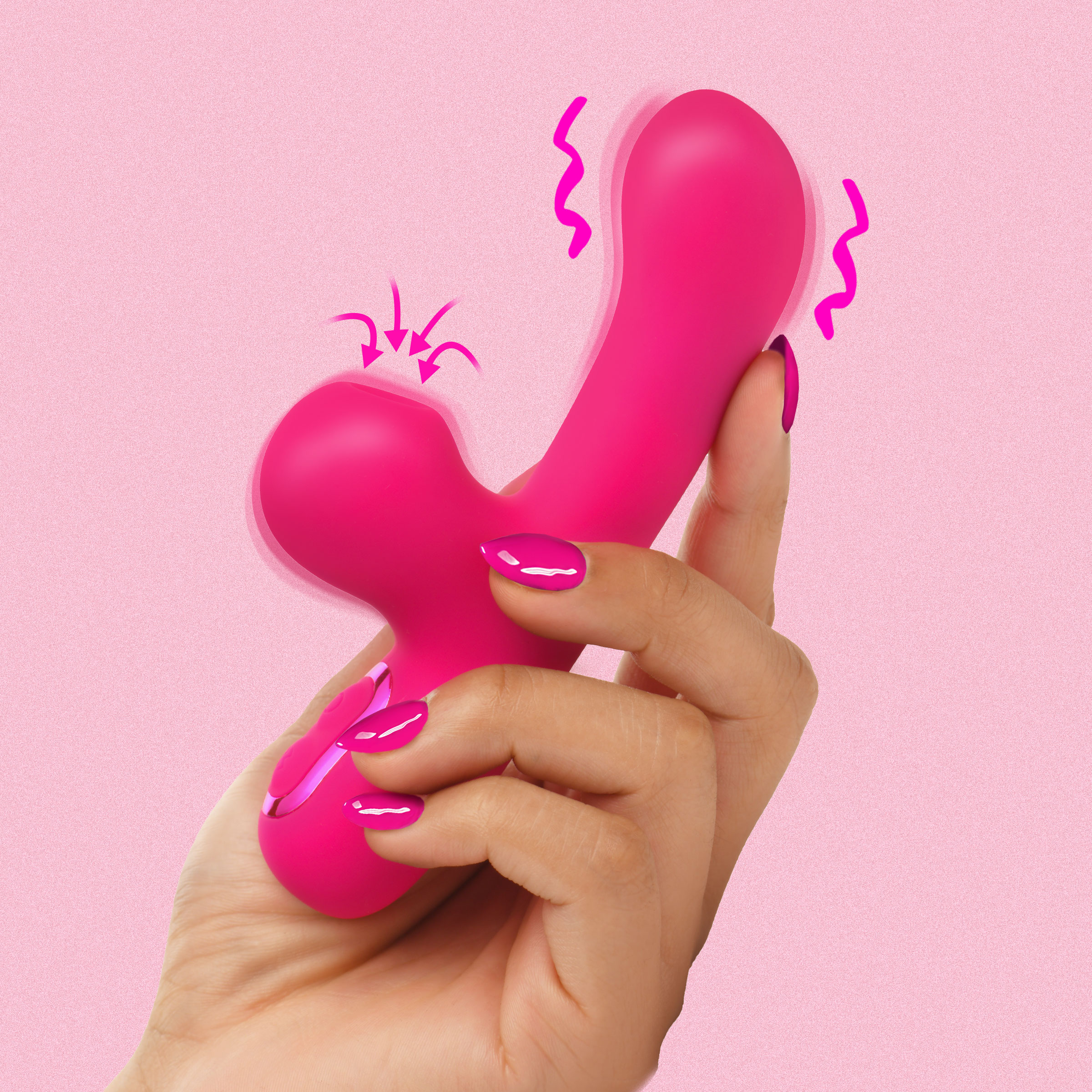 Mini Suction Silicone G-Spot Rabbit Vibrator 1 Mini Suction Silicone G-Spot Rabbit Vibrator