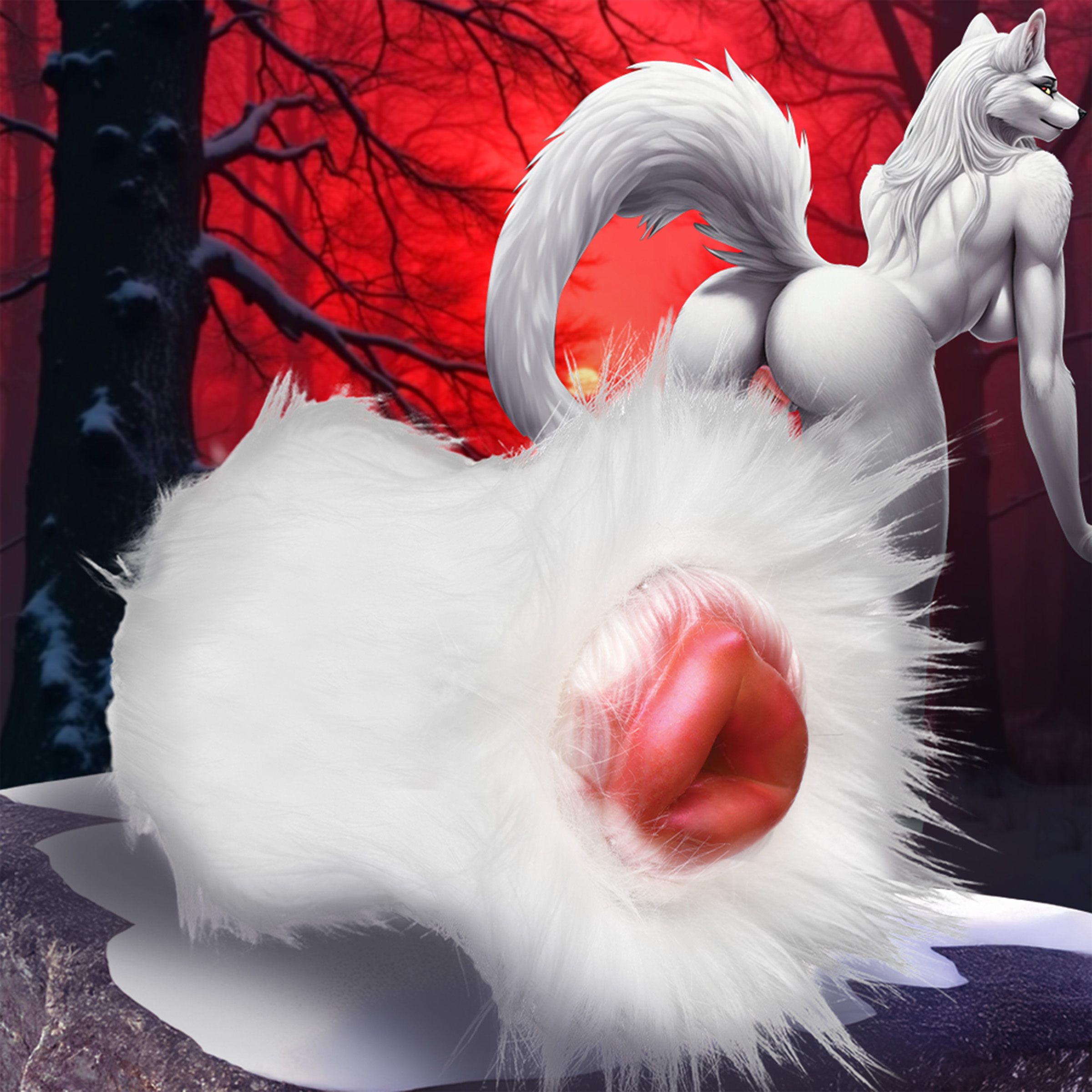 Snow She-Wolf Silicone Stroker 1 Snow She-Wolf Silicone Stroker