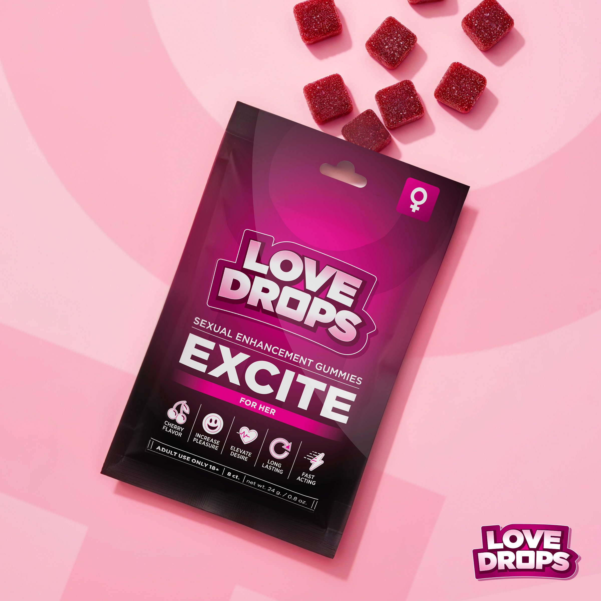 Sexual Enhancement Gummies for Her - Excite (8pcs) 1 Sexual Enhancement Gummies for Her - Excite (8pcs)