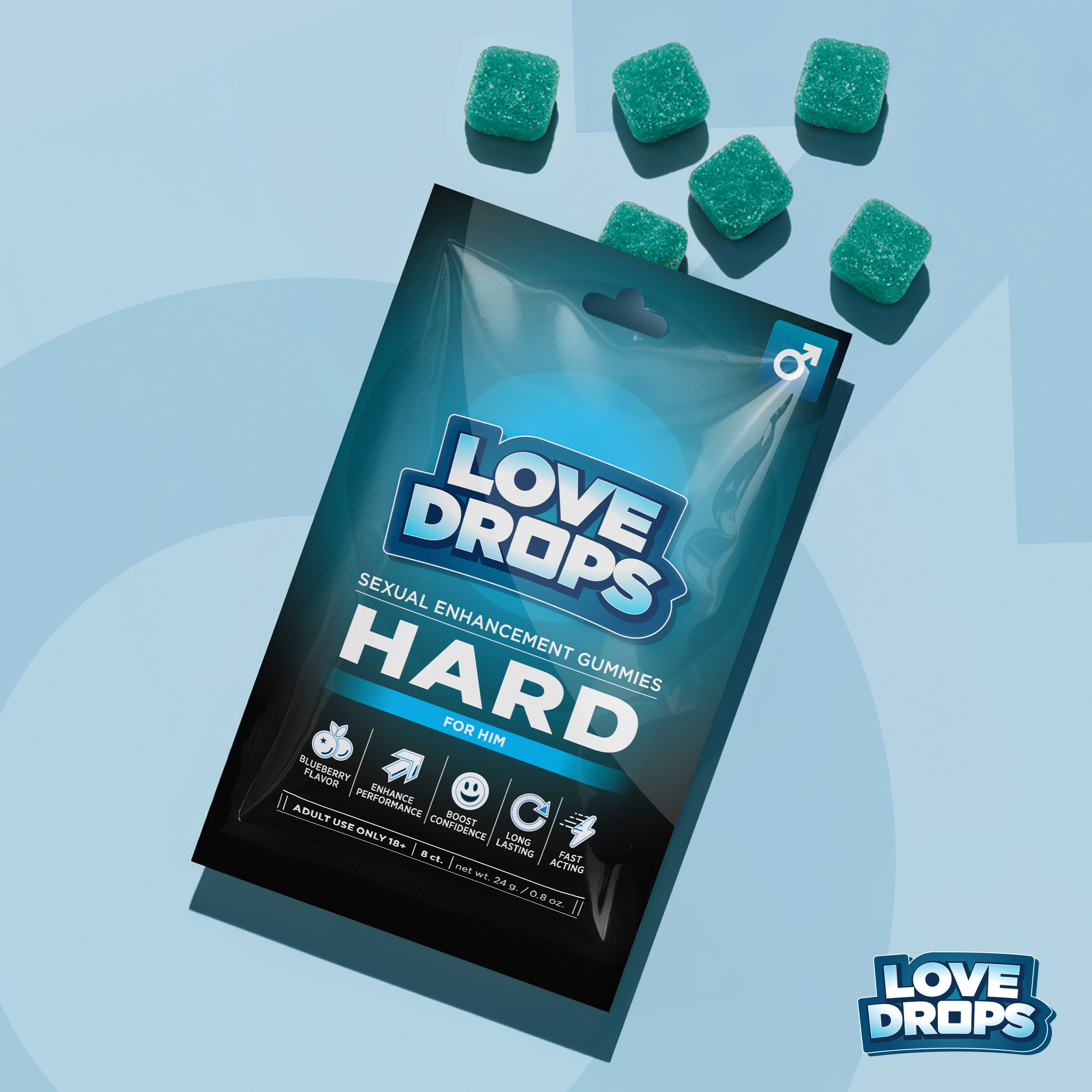 Sexual Enhancement Gummies for Him - Hard (8pcs) 1 Sexual Enhancement Gummies for Him - Hard (8pcs)