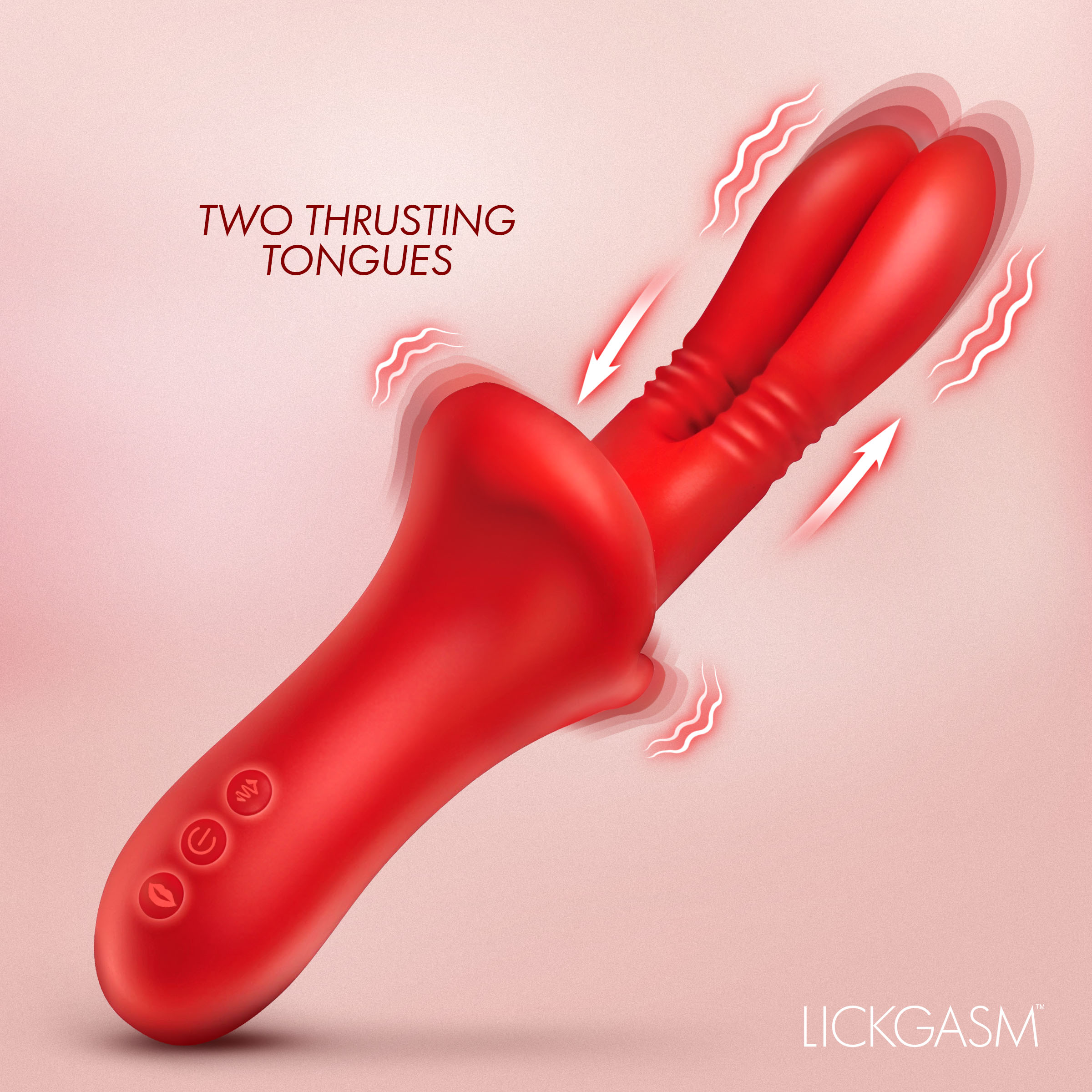 Double Licker Thrusting Silicone Vibrator 1 Double Licker Thrusting Silicone Vibrator