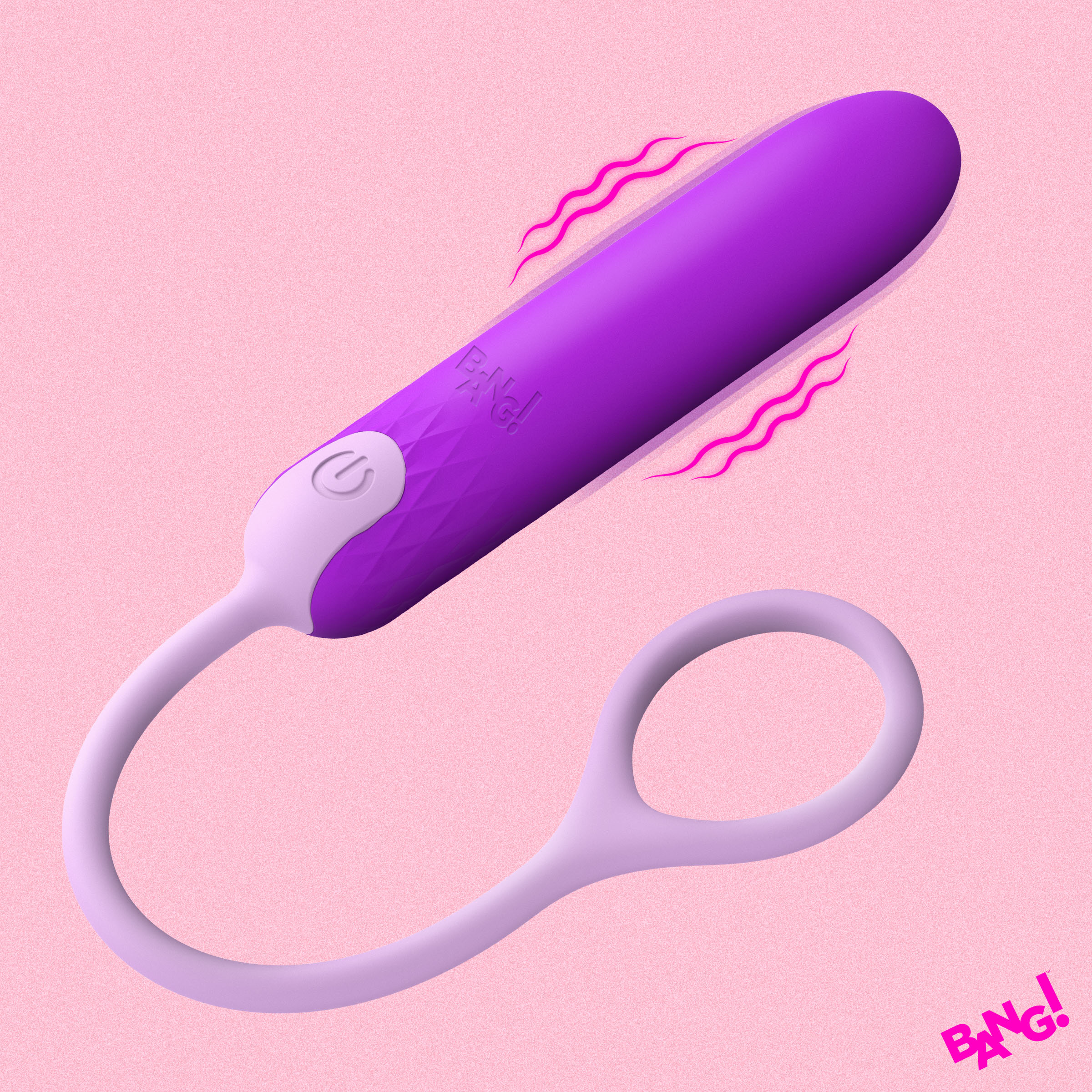 Silicone Bullet with Cord - Purple 1 Silicone Bullet with Cord - Purple
