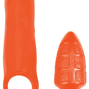 XXXPander Sheath with Double Textured Plug - Orange
