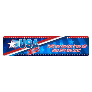 USA Cocks Display Sign