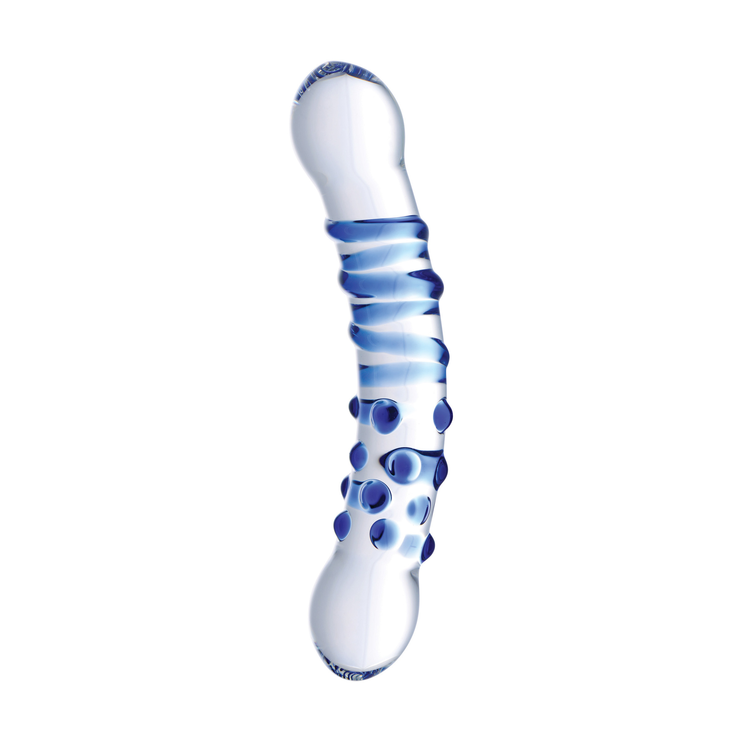 Blu Dual Ended Glass Dildo 1 Blu Dual Ended Glass Dildo