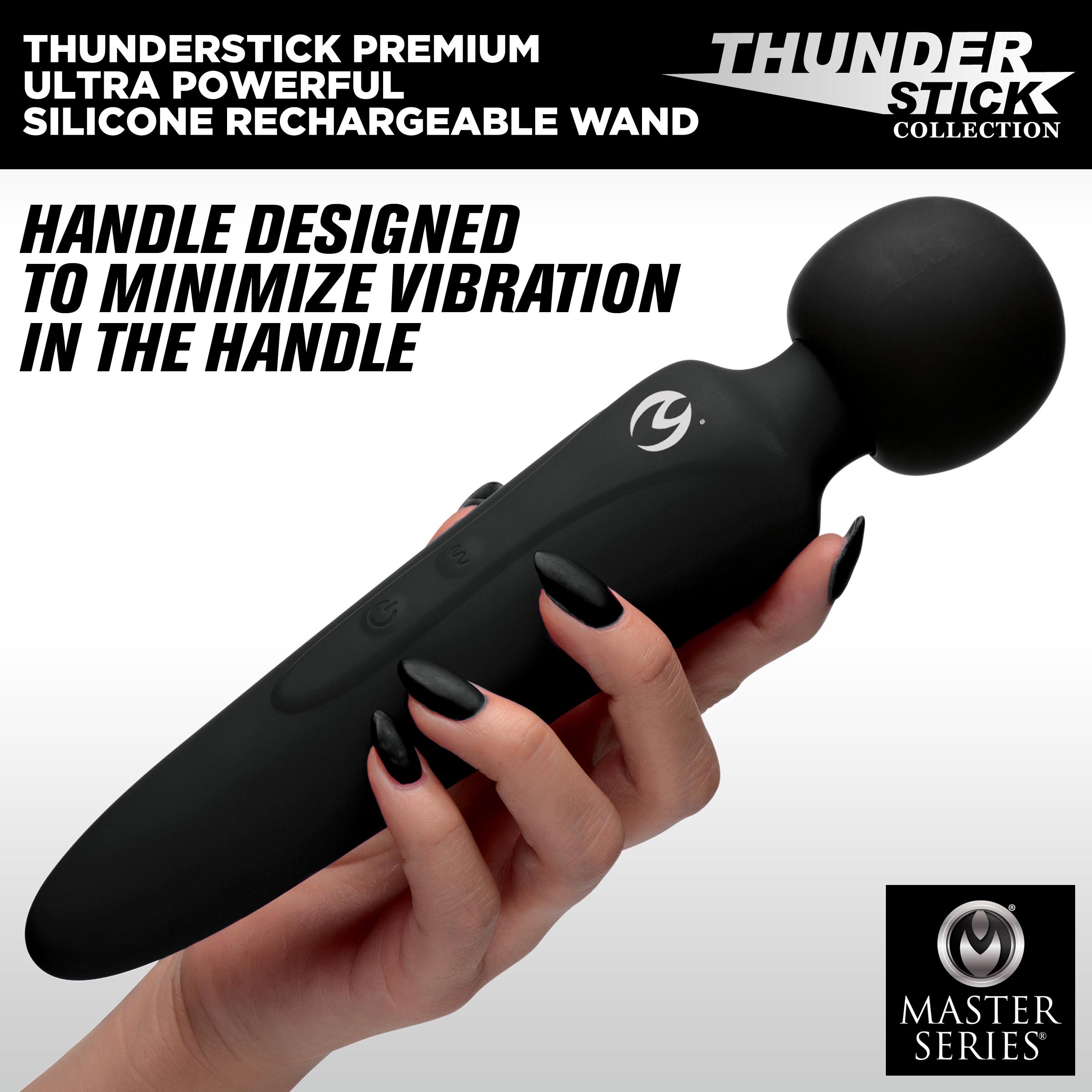 Thunderstick Premium Ultra Powerful Silicone Rechargeable Wand 1 Thunderstick Premium Ultra Powerful Silicone Rechargeable Wand