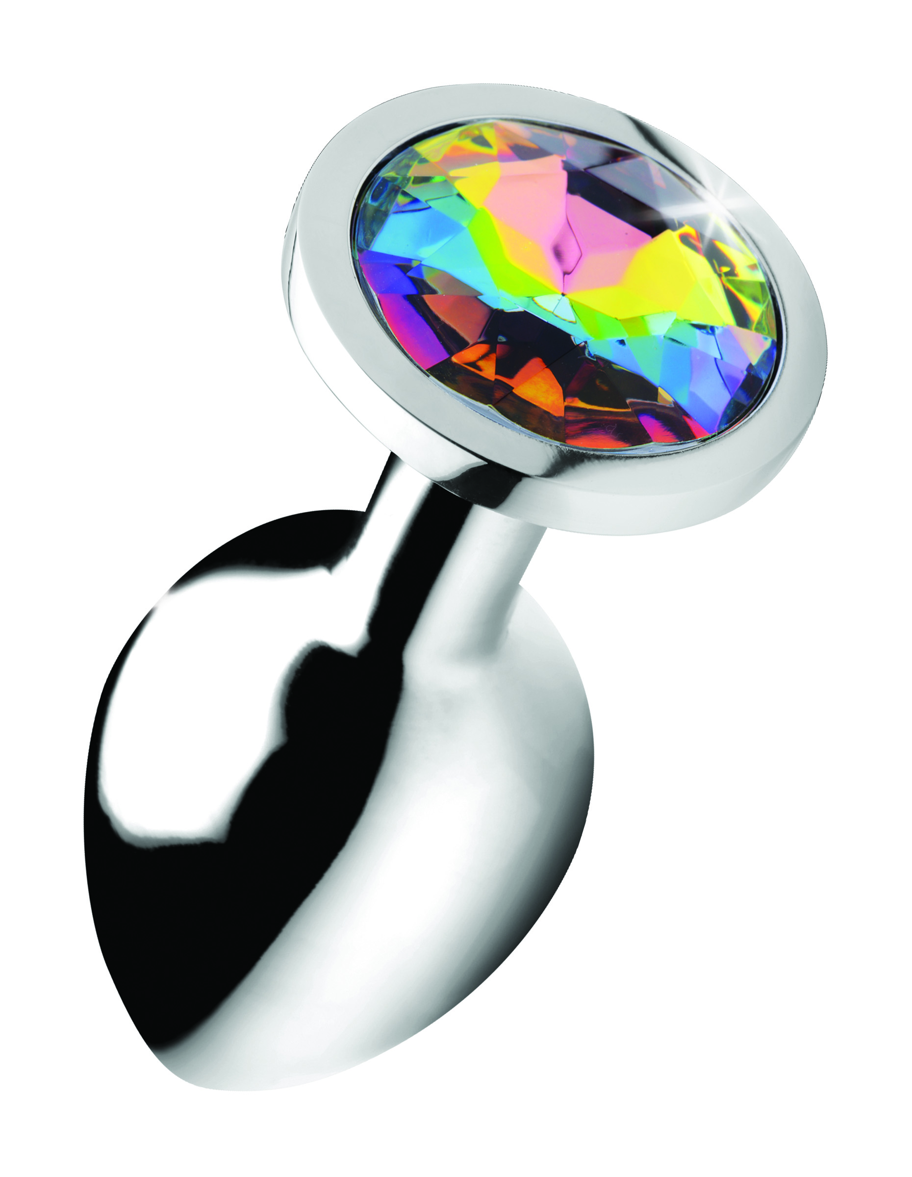 Rainbow Prism Gem Anal Plug - Medium 1 Rainbow Prism Gem Anal Plug - Medium
