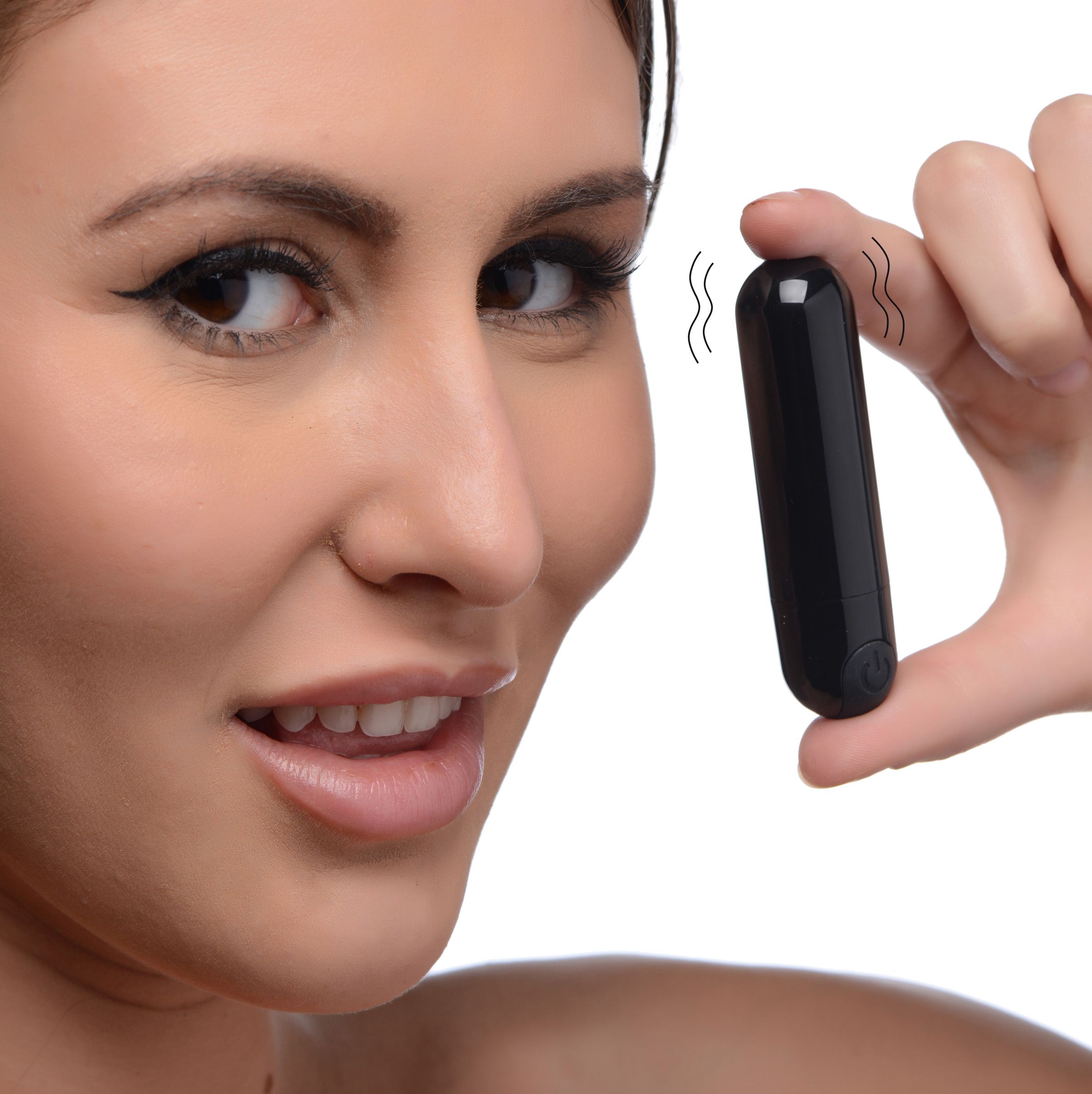 10X Rechargeable Vibrating Metallic Bullet - Black 1 10X Rechargeable Vibrating Metallic Bullet - Black