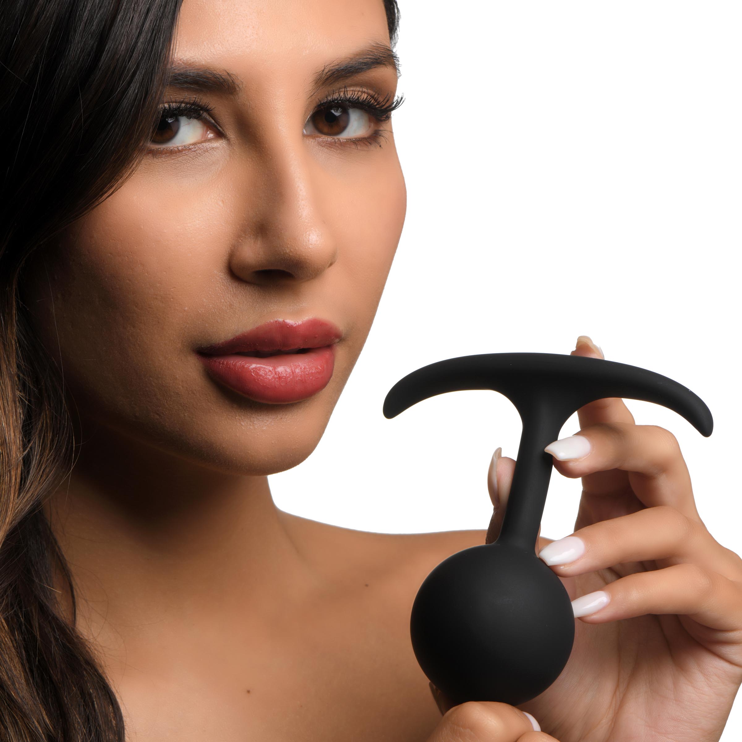 Premium Silicone Round Weighted Anal Plug - Large 1 Premium Silicone Round Weighted Anal Plug - Large