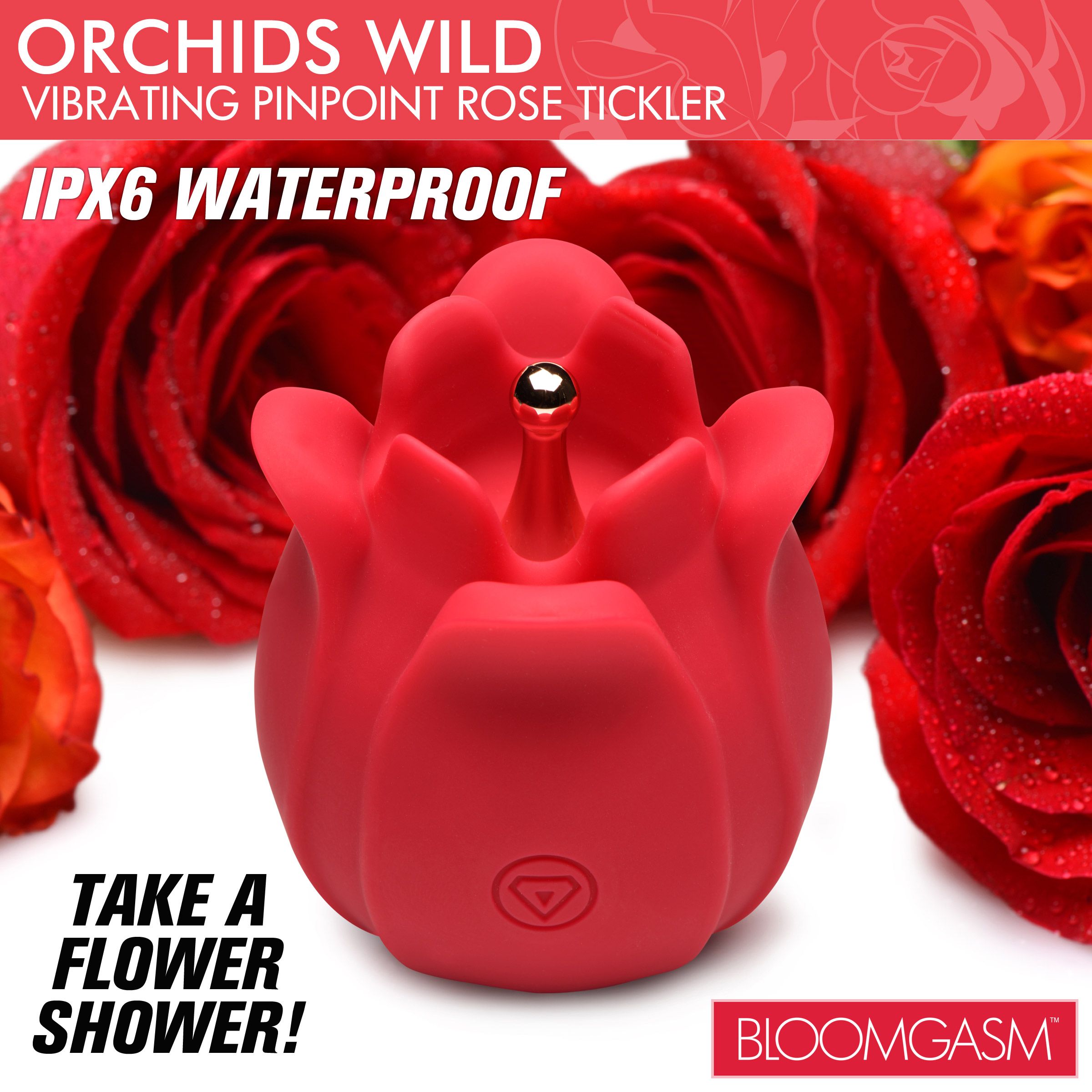 Orchids Wild Vibrating Pinpoint Rose Tickler 1 Orchids Wild Vibrating Pinpoint Rose Tickler