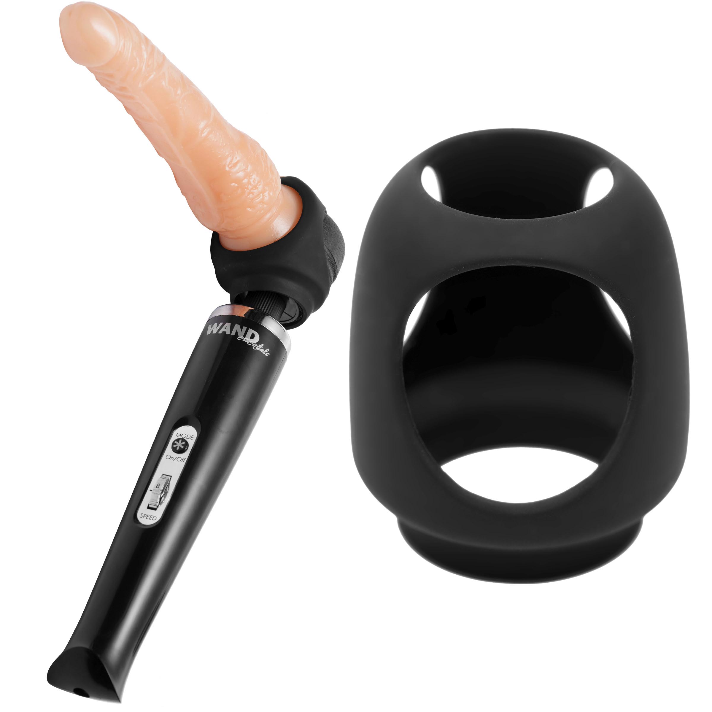 Strap Cap Wand Harness for Dildos 1 Strap Cap Wand Harness for Dildos